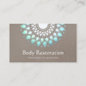 エキゾチックターコイズフローラロータスヘルス&ウェルネス 名刺 (正面)