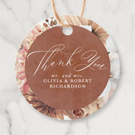 エキゾチックテラコッタフローラエレガントボホ フェイバータグ