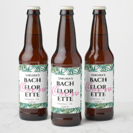 エキゾチックトロピカルリーフ ブライズルームパーティー ビールラベル