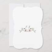 エキゾチックハワイアンホワイトオーキッドブライダルティーパーティー 招待状 (裏面)