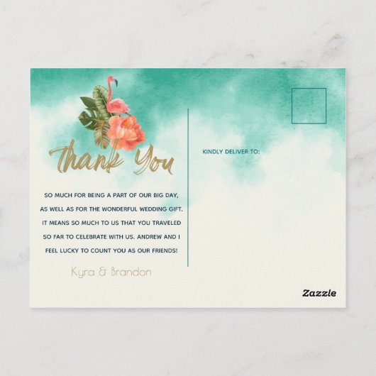 エキゾチックパラダイス フォト サンクス ポストカード (裏面)