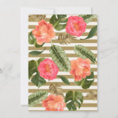 エキゾチックパラダイス フラミンゴのウェディング 招待状 (裏面)