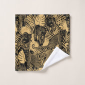 エキゾチックパンサー バスタオルセット (ウォッシュタオル)