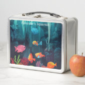 エキゾチックパーソナライズされたな魚タンク水族館メタルランチ メタルランチボックス (インサイチュ)