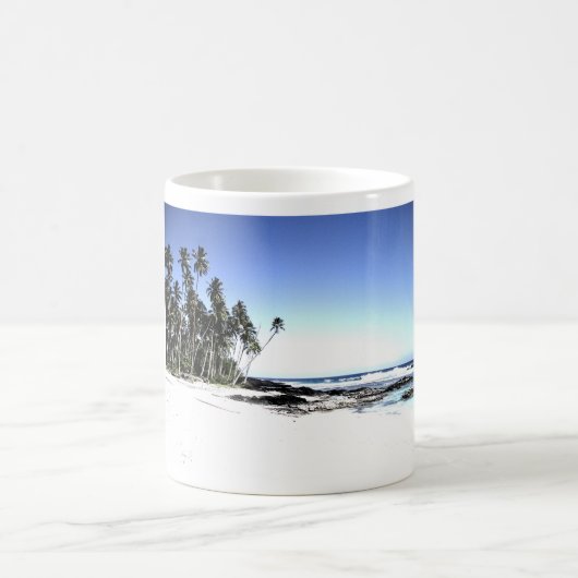 エキゾチックパームツリーズ&パラダイスビーチ コーヒーマグカップ (中央)