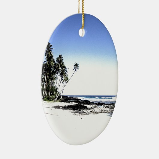 エキゾチックパームツリーズ&パラダイスビーチ セラミックオーナメント (右)