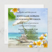 エキゾチックビーチオーダーメイドウェディング招待状 招待状 (正面/裏面)