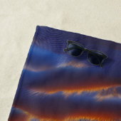 エキゾチックビーチサンセットインバルバドス ビーチタオル (インサイチュ)