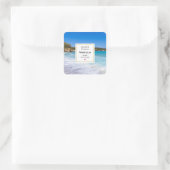 エキゾチックビーチトロピカルアイランドパラダイスキャンドルクラフト スクエアシール (バッグ)