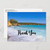 エキゾチックビーチトロピカルアイランドパラダイスサンキュー ポストカード (正面/裏面)