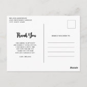 エキゾチックビーチトロピカルアイランドパラダイスサンキュー ポストカード (裏面)