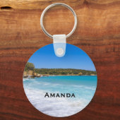 エキゾチックビーチトロピカルアイランド楽園 キーホルダー (正面)
