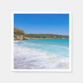 エキゾチックビーチトロピカルアイランド楽園 スタンダードカクテルナプキン (正面)