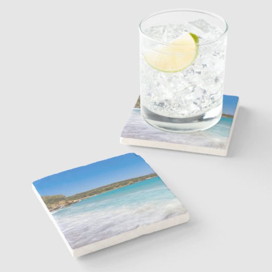 エキゾチックビーチトロピカルアイランド楽園 ストーンコースター (横)