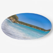 エキゾチックビーチトロピカルアイランド楽園 ペーパープレート (アングル)