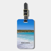 エキゾチックビーチトロピカルアイランド楽園 ラゲッジタグ (正面縦)