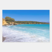 エキゾチックビーチトロピカルアイランド楽園 ラッピングペーパーシート (正面)