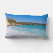 エキゾチックビーチトロピカルアイランド楽園 ランバークッション (裏面)