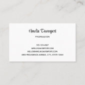 エキゾチックビーチトロピカルアイランド楽園 名刺 (裏面)