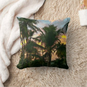 エキゾチックビーチパームツリーズ装飾用クッション クッション (ブランケット)