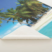 エキゾチックビーチ装飾用クッション シェルパブランケット (3/4)