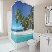 エキゾチックビーチ装飾用クッション シャワーカーテン (インサイチュ)