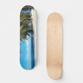 エキゾチックビーチ装飾用クッション スケートボード (正面)