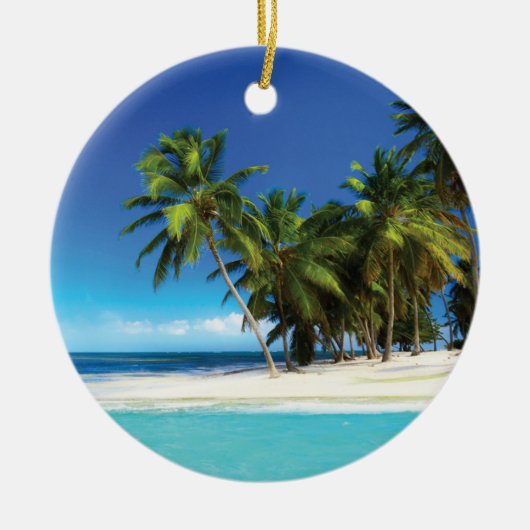 エキゾチックビーチ装飾用クッション セラミックオーナメント (正面)