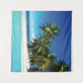 エキゾチックビーチ装飾用クッション タペストリー (正面(横))