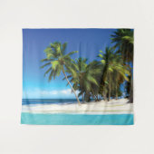 エキゾチックビーチ装飾用クッション タペストリー (正面(横))