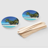 エキゾチックビーチ装飾用クッション ハンドファン (組立なし)