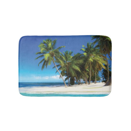 エキゾチックビーチ装飾用クッション バスマット (正面)