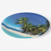 エキゾチックビーチ装飾用クッション ペーパープレート (アングル)