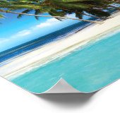 エキゾチックビーチ装飾用クッション ポスター (角)