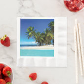 エキゾチックビーチ装飾用クッション 縁ありランチョンナプキン (インサイチュ)