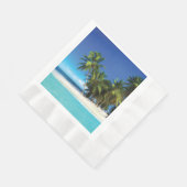エキゾチックビーチ装飾用クッション 縁ありランチョンナプキン (角)