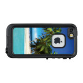 エキゾチックビーチ装飾用クッション LifeProof iPhoneケース (裏面横)