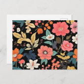 エキゾチックフローラのレトロ植物学 ポストカード (正面/裏面)