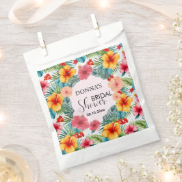 エキゾチックフローラハワイアンブライダルシャワー フェイバーバッグ
