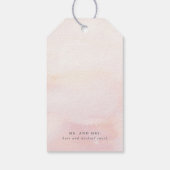 エキゾチックフローラパンパスグラス結婚のギフトTa ギフトタグ (裏面)