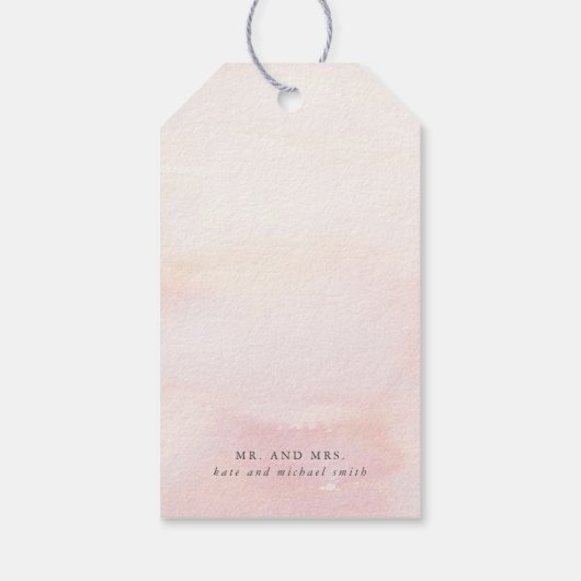 エキゾチックフローラパンパスグラス結婚のギフトTa ギフトタグ (裏面)