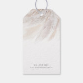 エキゾチックフローラパンパスグラス結婚のギフトTa ギフトタグ (裏面)