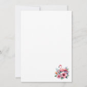 エキゾチックフローラ熱帯離れブライダルシャワー 招待状 (裏面)