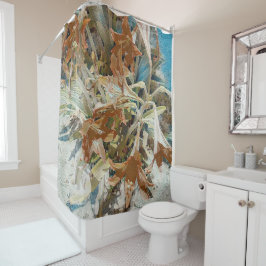 エキゾチックフローラ シャワーカーテン