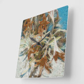 エキゾチックフローラ スクエア壁時計 (傾斜)