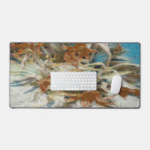 エキゾチックフローラ デスクマット (キーボード&マウス)