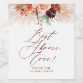 エキゾチックブライダルシャワーホステスサンキューギフト ワインラベル (シングルラベル)