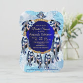 エキゾチックブルードリームキャッチャーブライダルシャワー 招待状 (スタンド正面)