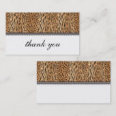 エキゾチックプリント動物皮膚サンキューカード 名刺 (正面/裏面)