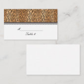 エキゾチックプリント動物結婚皮膚プレイスカード プレイスカード (正面/裏面)